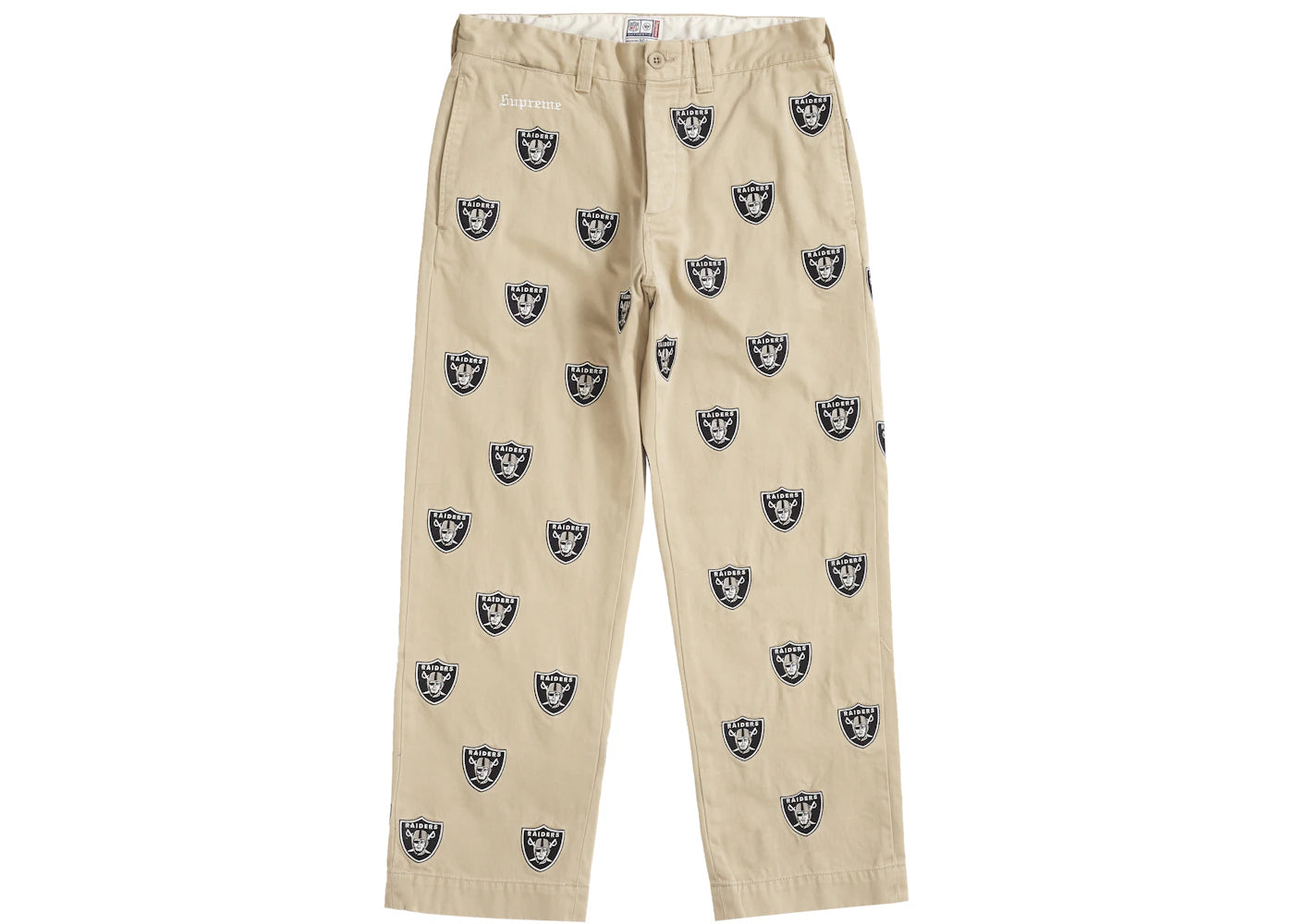 Supreme NFL x Raiders x '47 Embroidered Chino Pant Khaki