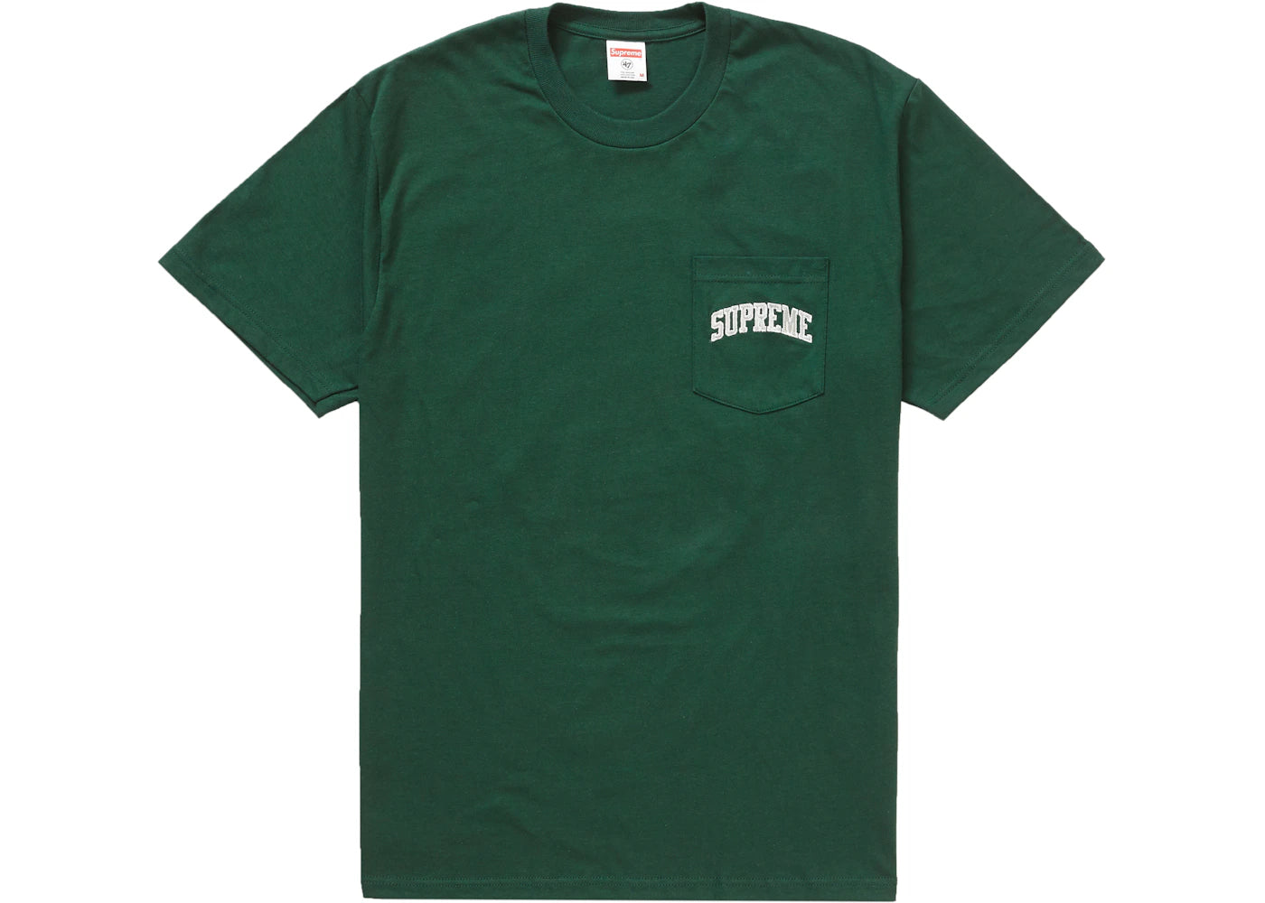 Supreme NFL x Raiders x '47 Pocket Tee Dark Green