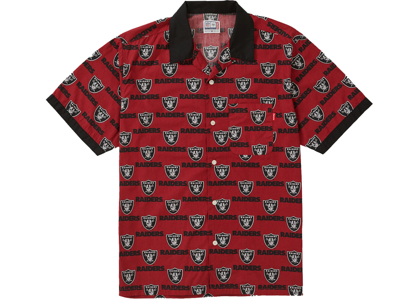 Supreme NFL x Raiders x '47 S/S Shirt Light Burgundy