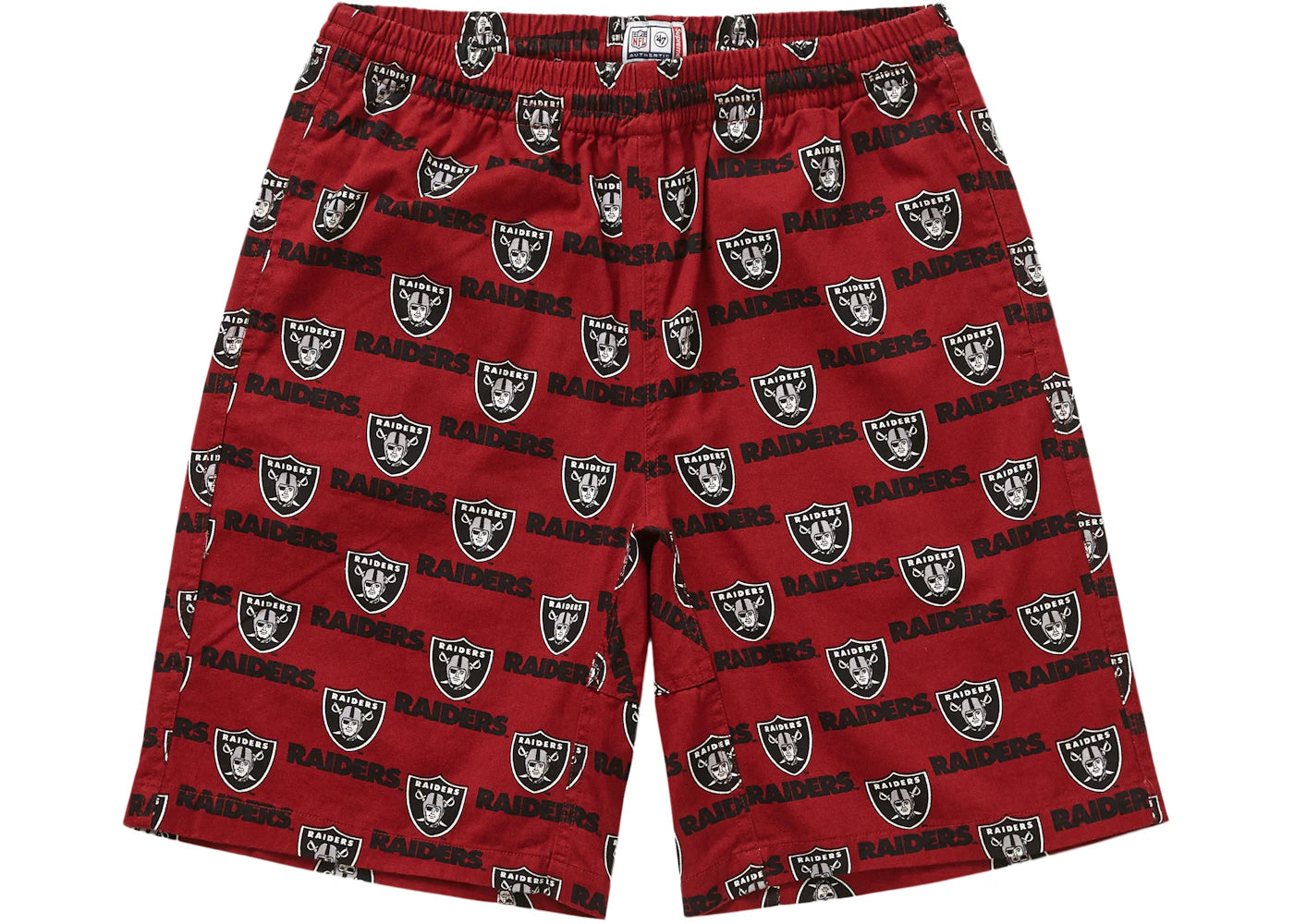 Supreme NFL x Raiders x '47 Twill Short Light Burgundy