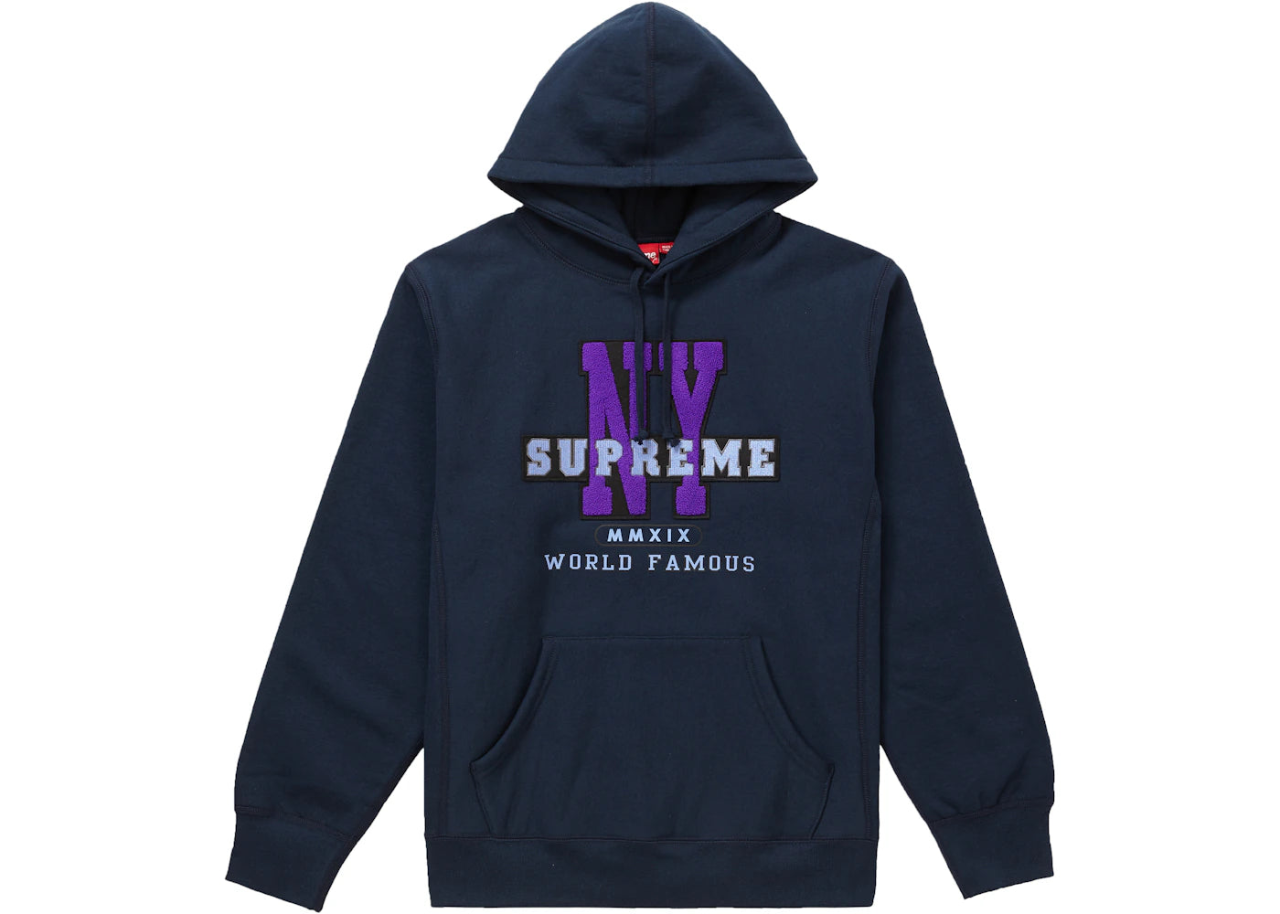 Supreme NY Hooded Sweatshirt Navy