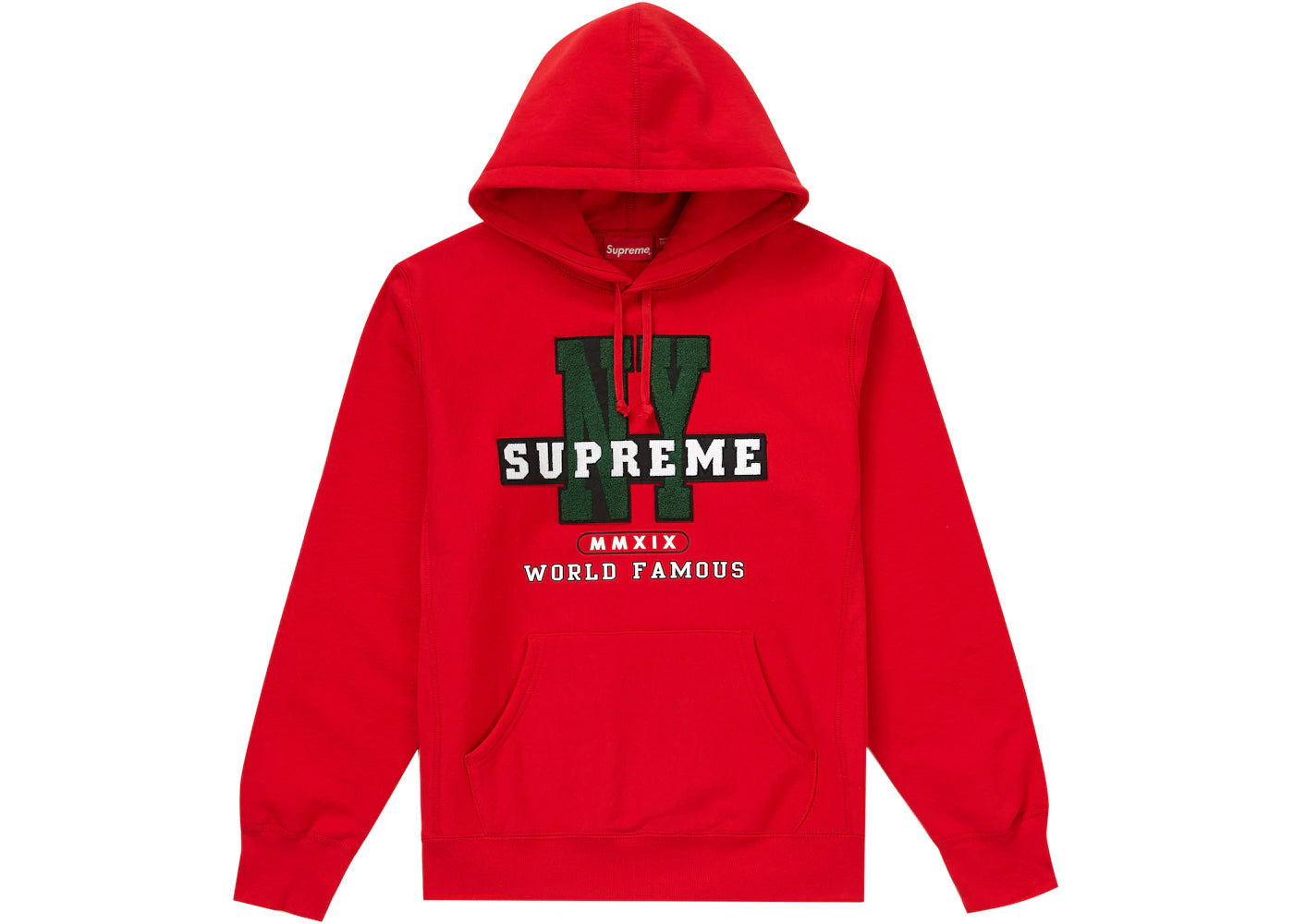 Supreme NY Hooded Sweatshirt Red