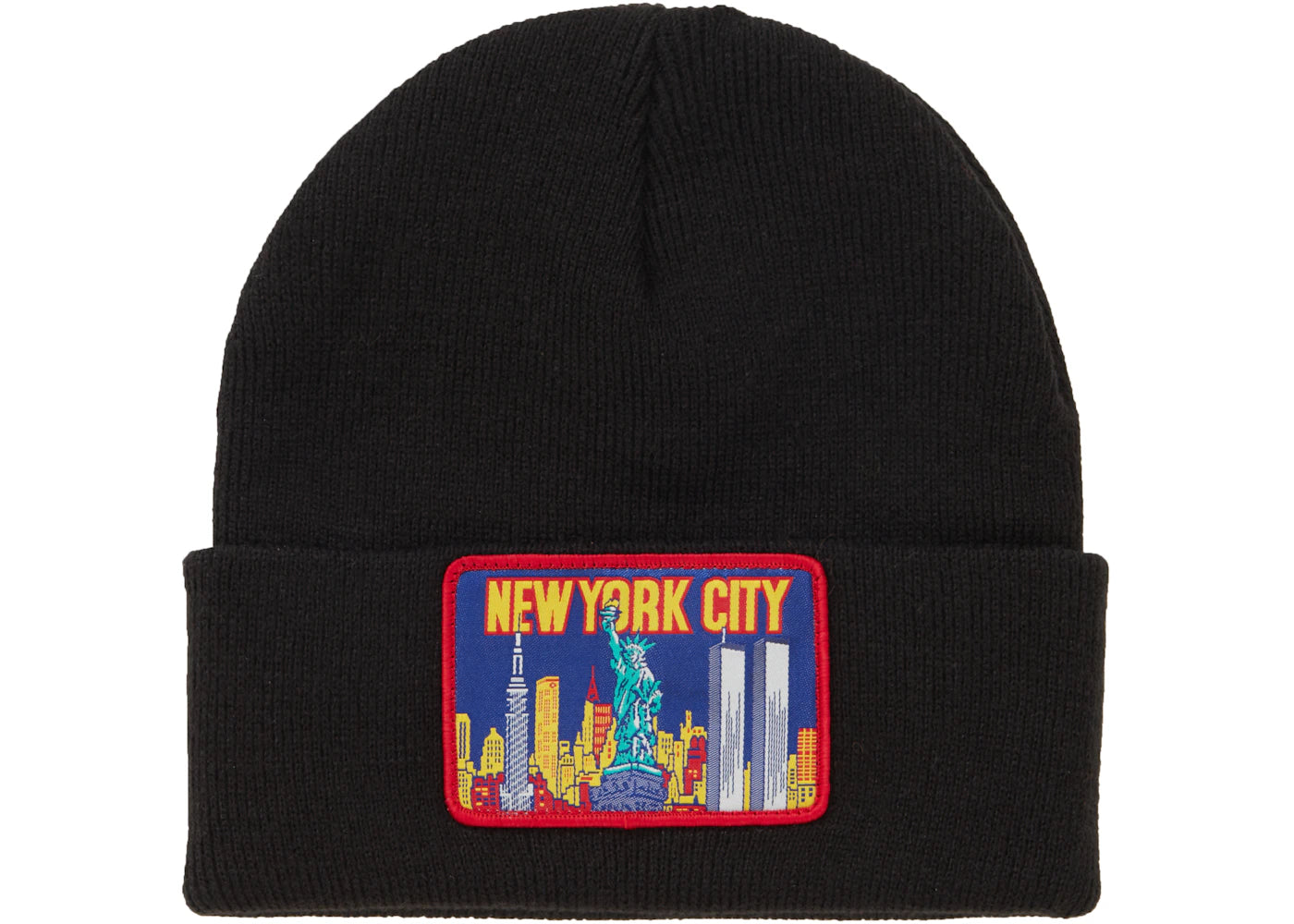 Supreme NY Patch Beanie Black