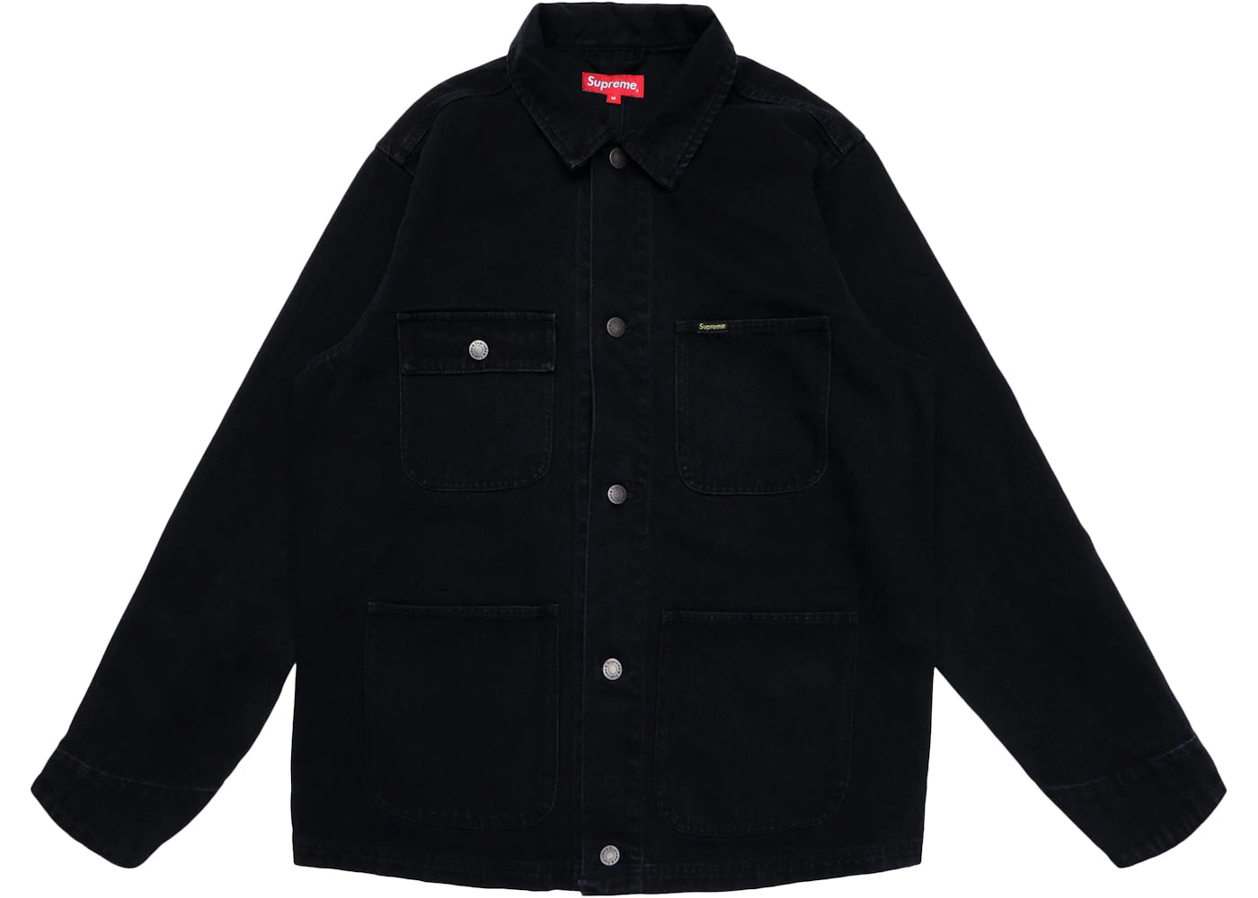 Supreme NY Tapestry Denim Chore Coat Black