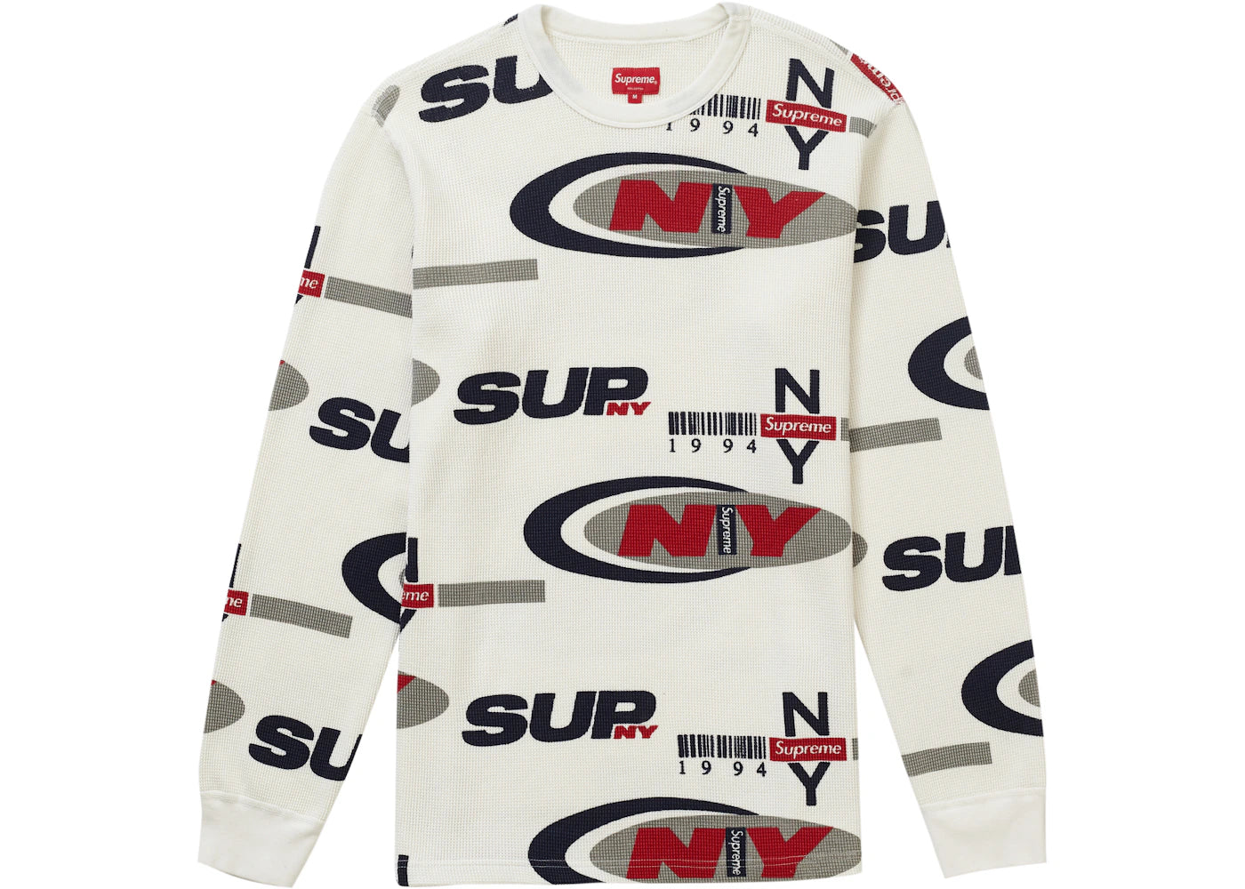 Supreme Supreme NY Waffle Thermal White