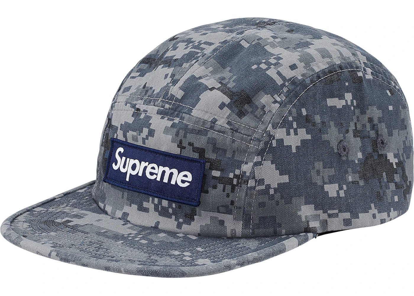 Supreme NYCO Twill Camp Cap Navy Digi Camo