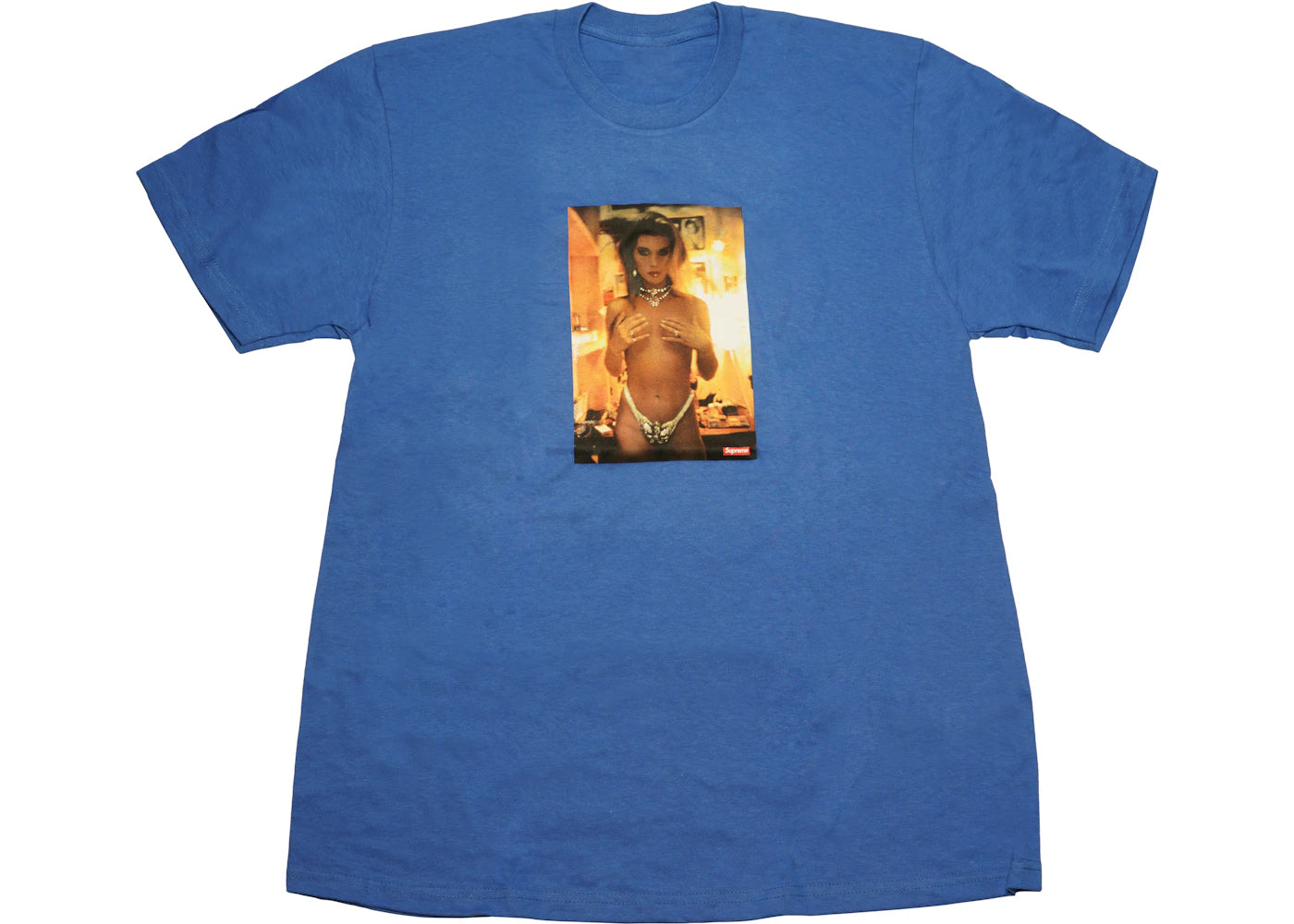 Supreme Nan Goldin Kim in Rhinestone Tee Royal