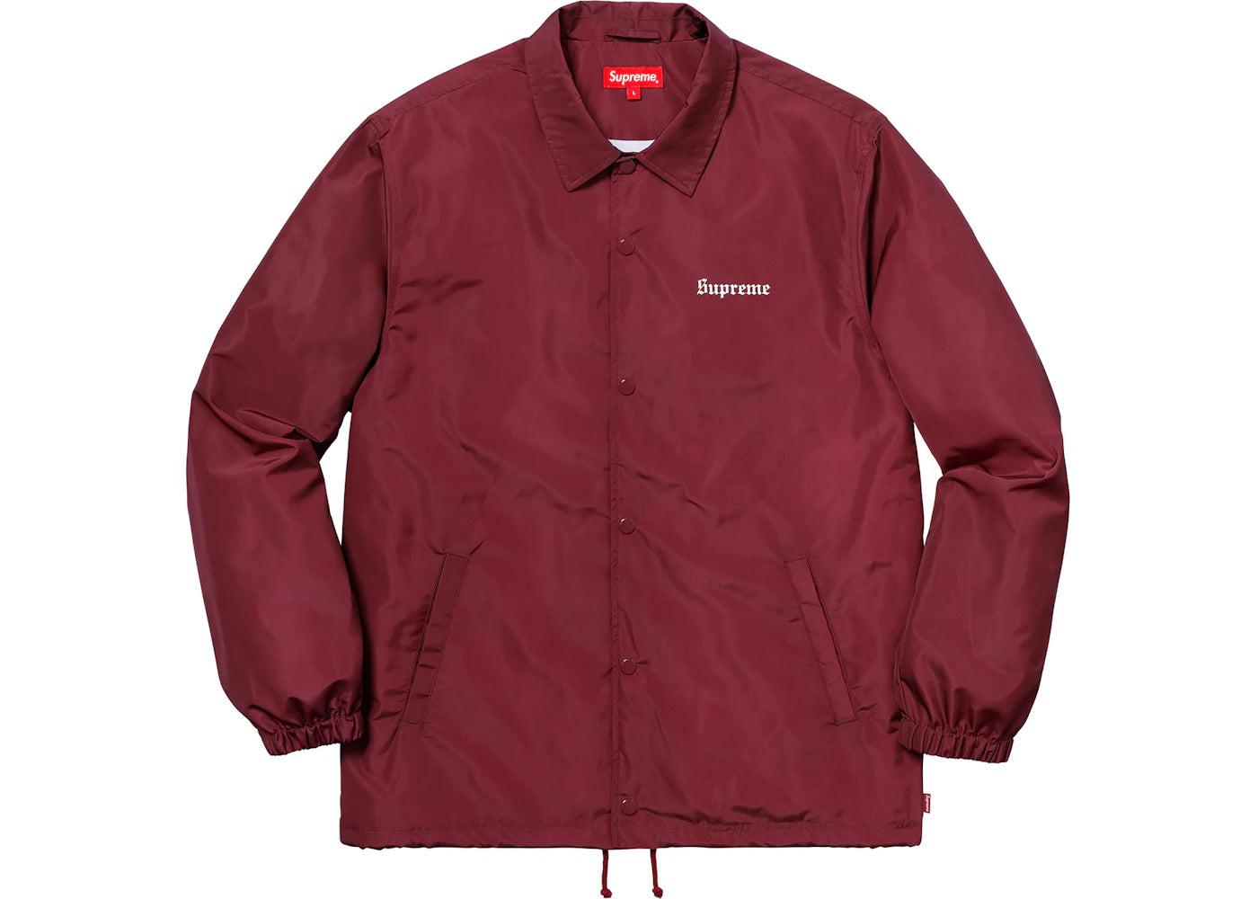 Supreme Nan Goldin Misty and Jimmy Paulette Coaches Jacket Burgundy