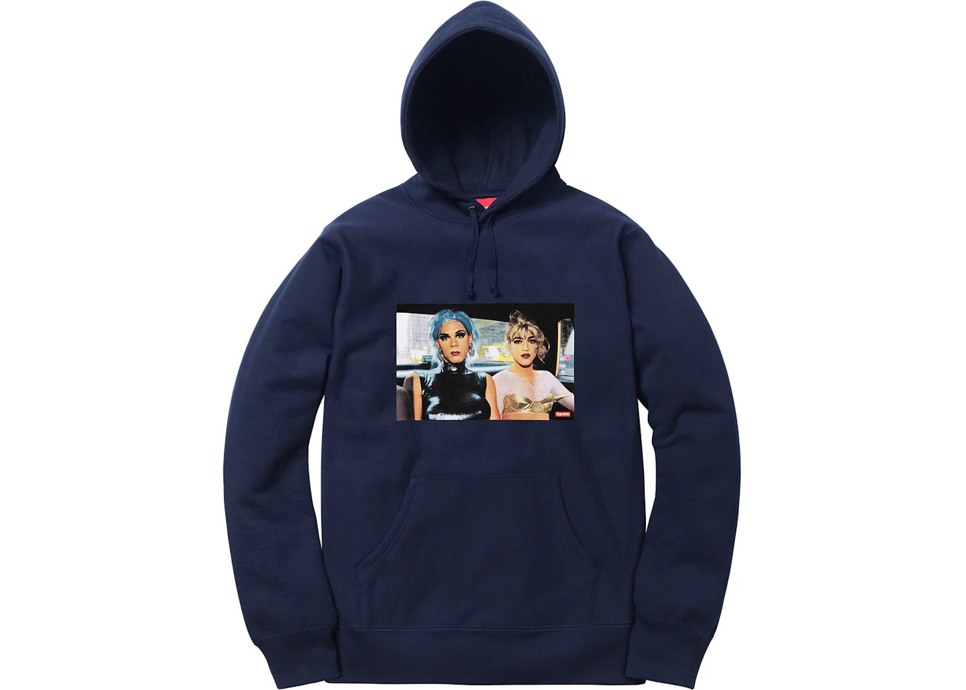 Supreme Nan Goldin Misty and Jimmy Paulette Hooded Sweatshirt Navy