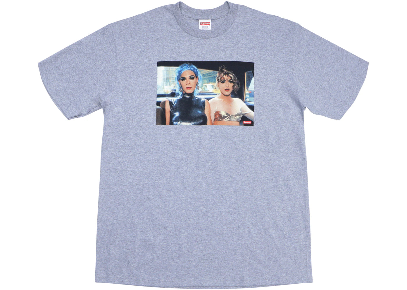 Supreme Nan Goldin Misty and Jimmy Paulette Tee Heather Grey