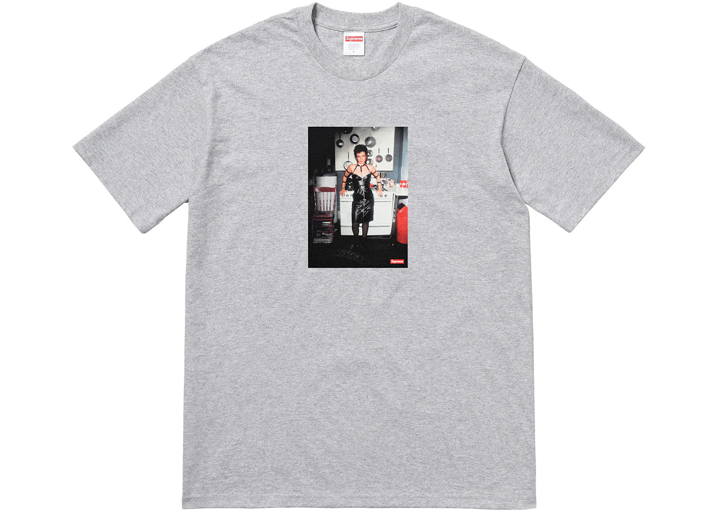 Supreme Nan Goldin Nan as a dominatrix Tee Heather Grey