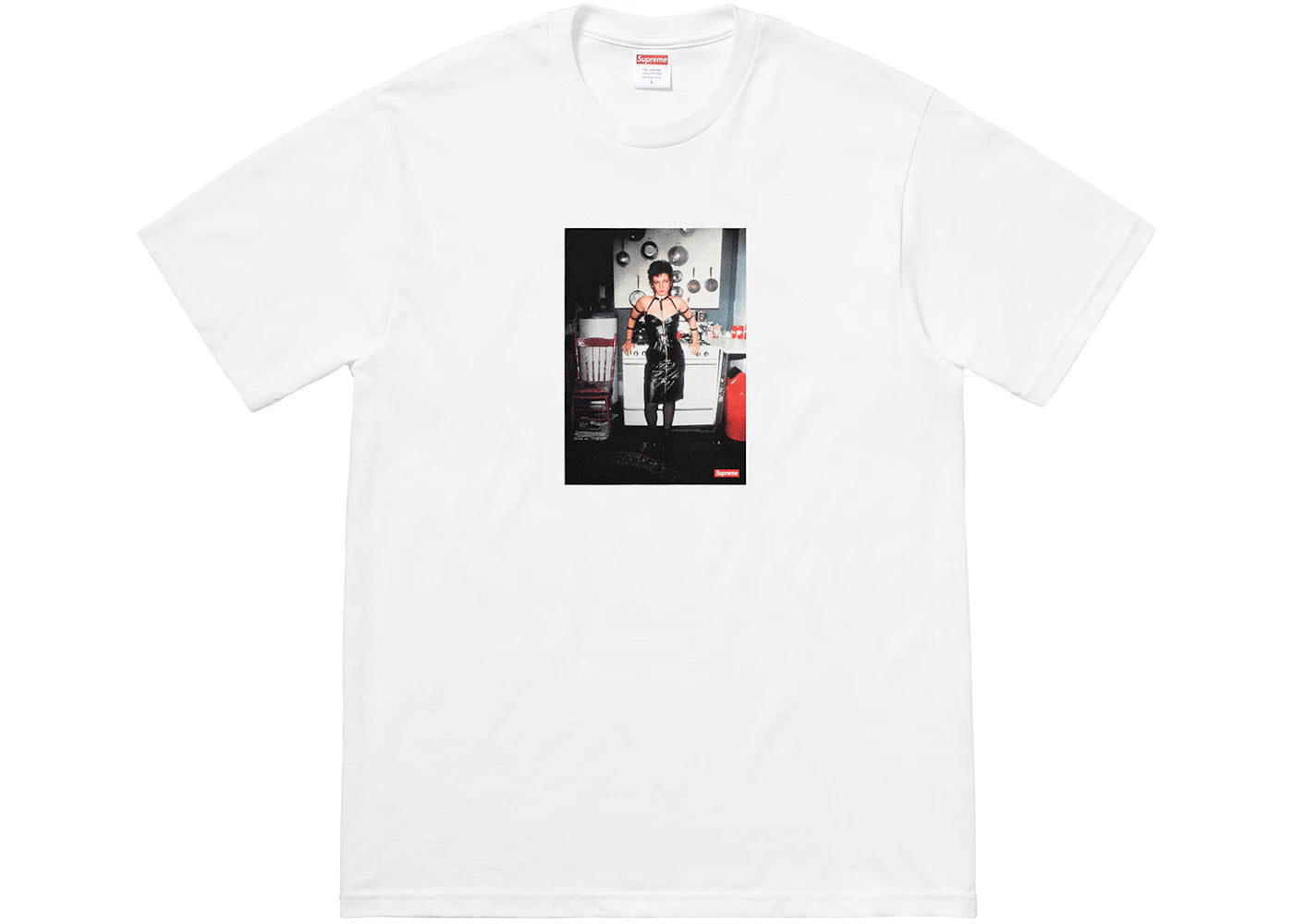 Supreme Nan Goldin Nan as a dominatrix Tee White