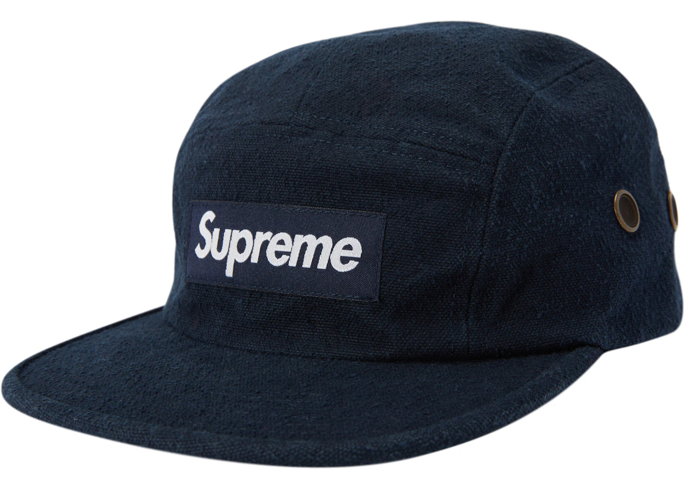 Supreme Napped Canvas Camp Cap Navy