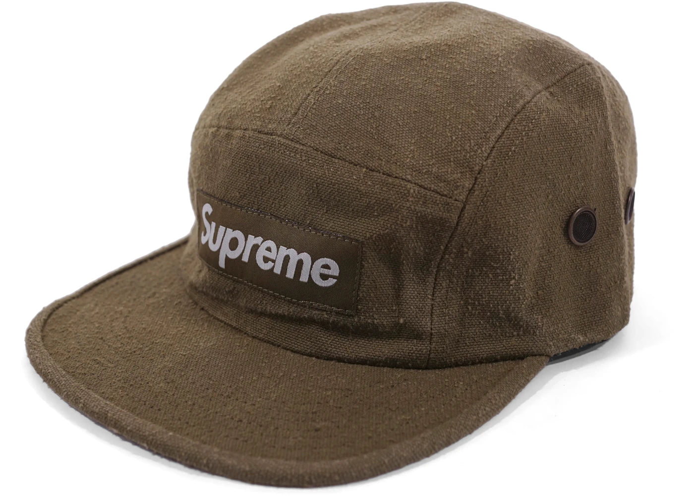 Supreme Napped Canvas Camp Cap Olive