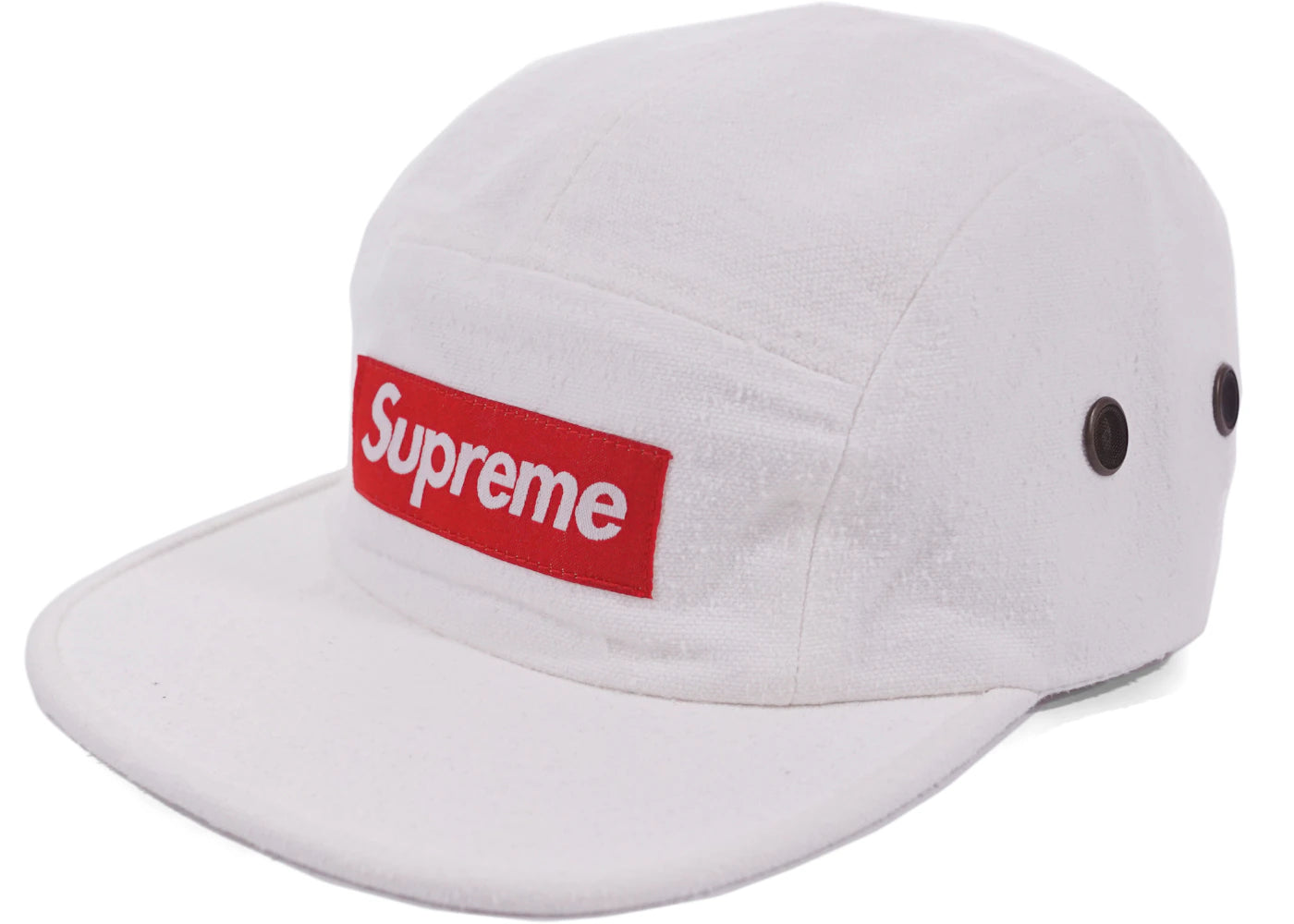 Supreme Napped Canvas Camp Cap White