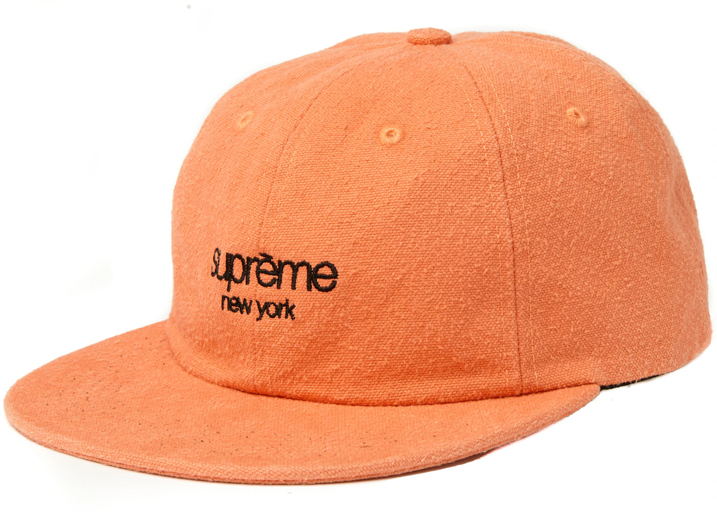 Supreme Napped Canvas Classic Logo 6-Panel Peach