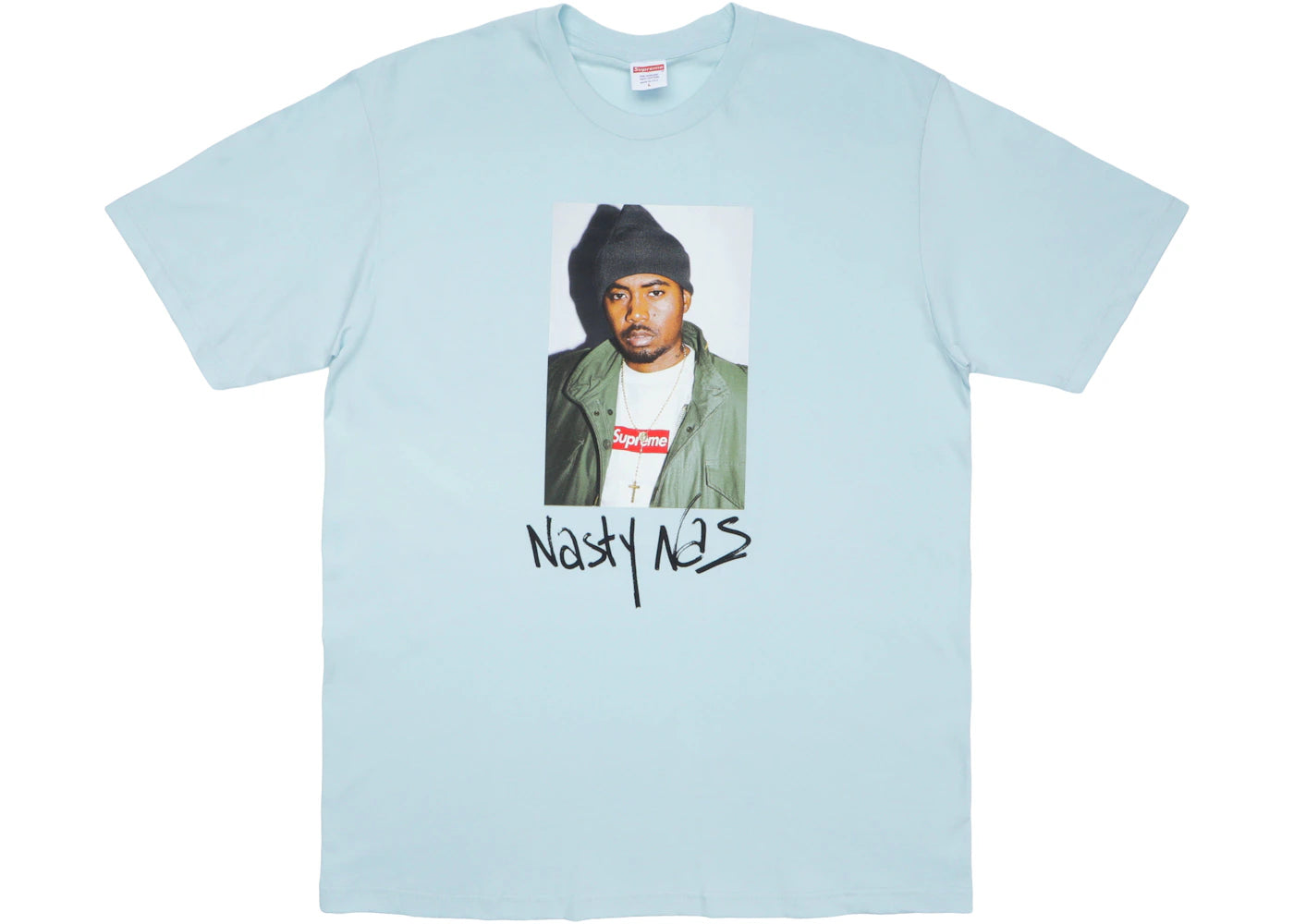 Supreme Nas Tee Pale Blue