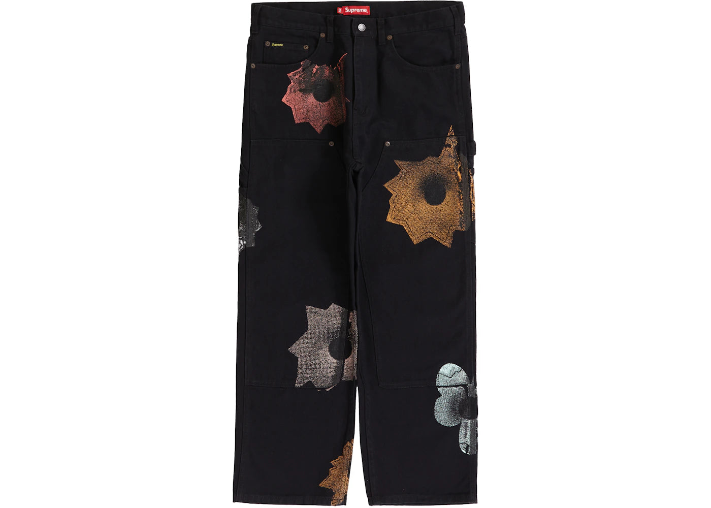 Supreme Nate Lowman Double Knee Painter Pant Black