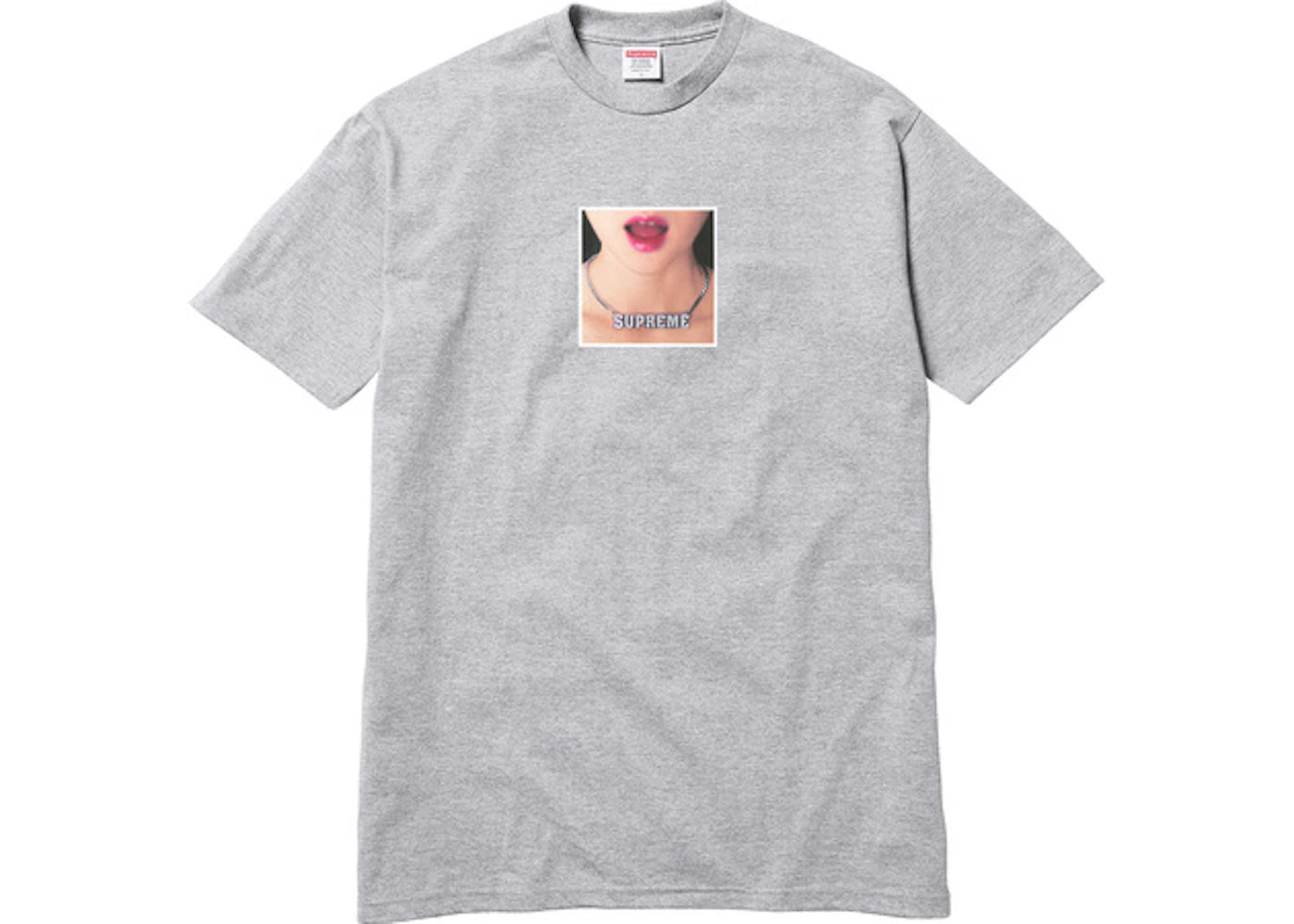 Supreme Necklace Tee Heather Grey