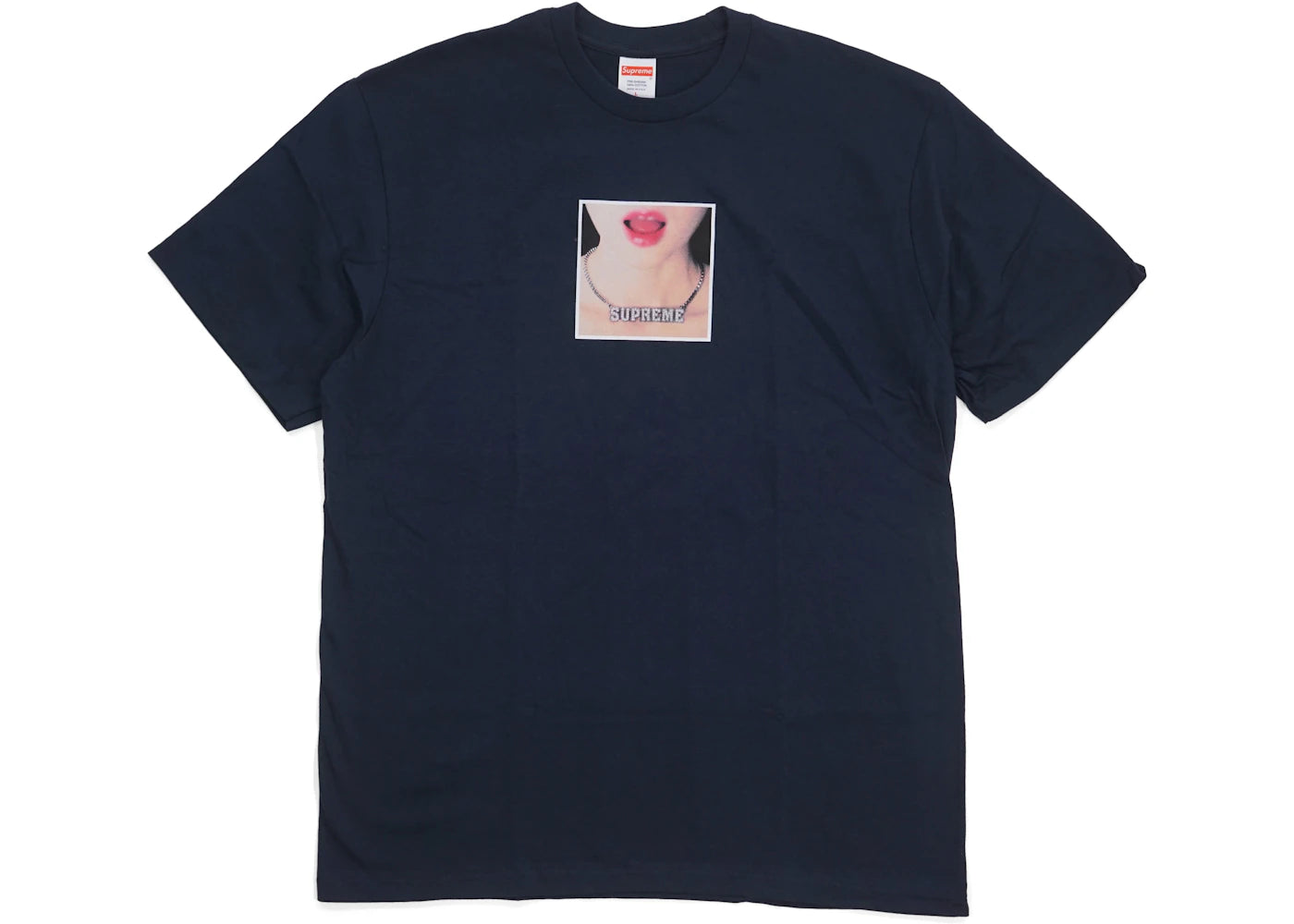 Supreme Necklace Tee Navy