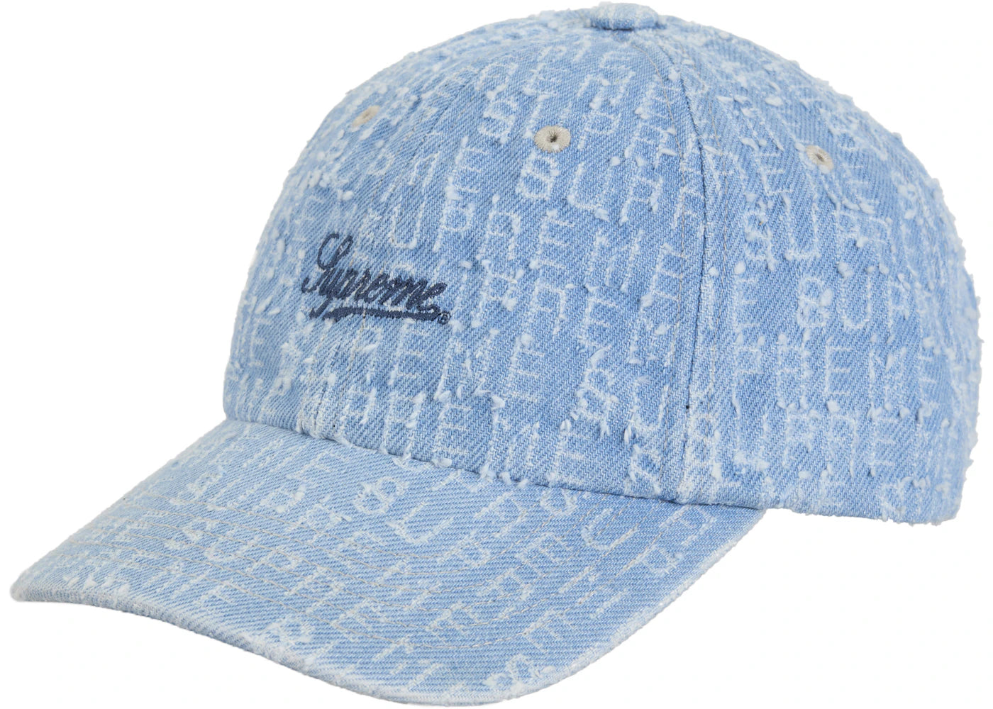 Supreme Needle Punch Denim 6-Panel Blue