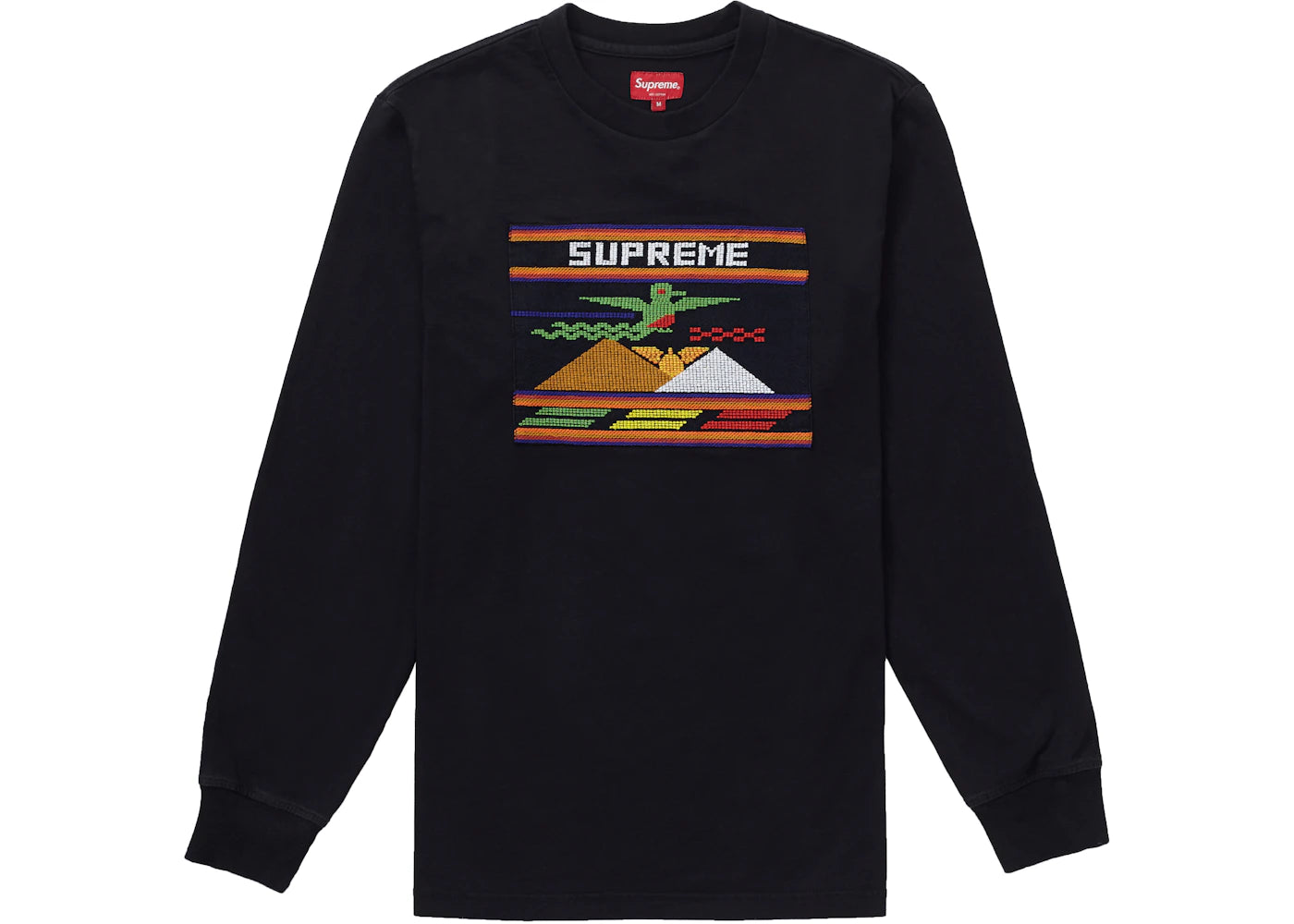 Supreme Needlepoint Patch L/S Top Black