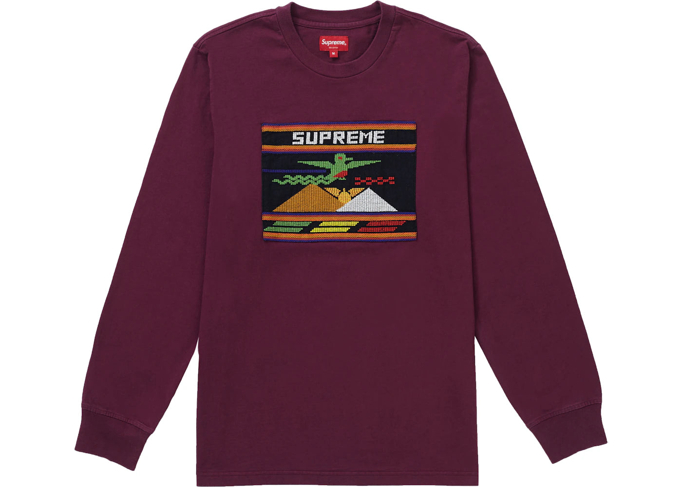 Supreme Needlepoint Patch L/S Top Purple