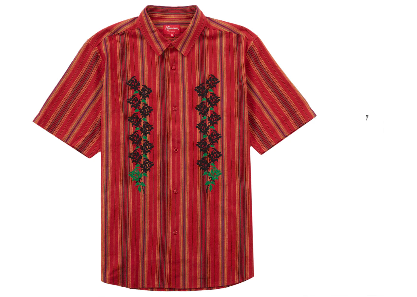 Supreme Needlepoint S/S Shirt Gold Stripe