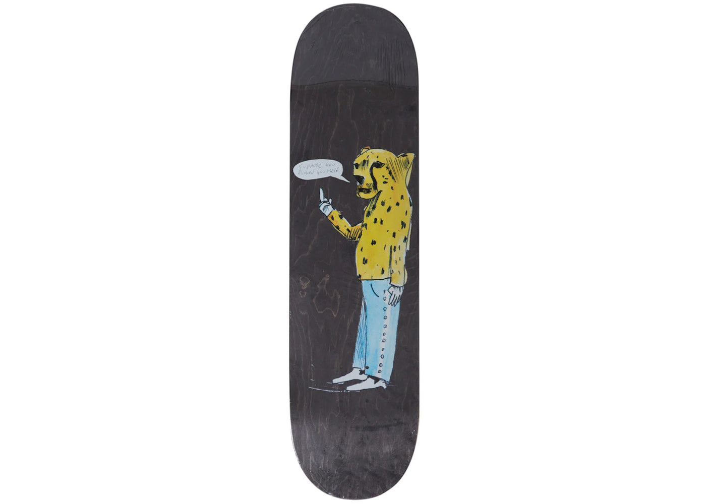 Supreme Neil Blender Cheetah Skateboard Deck Black