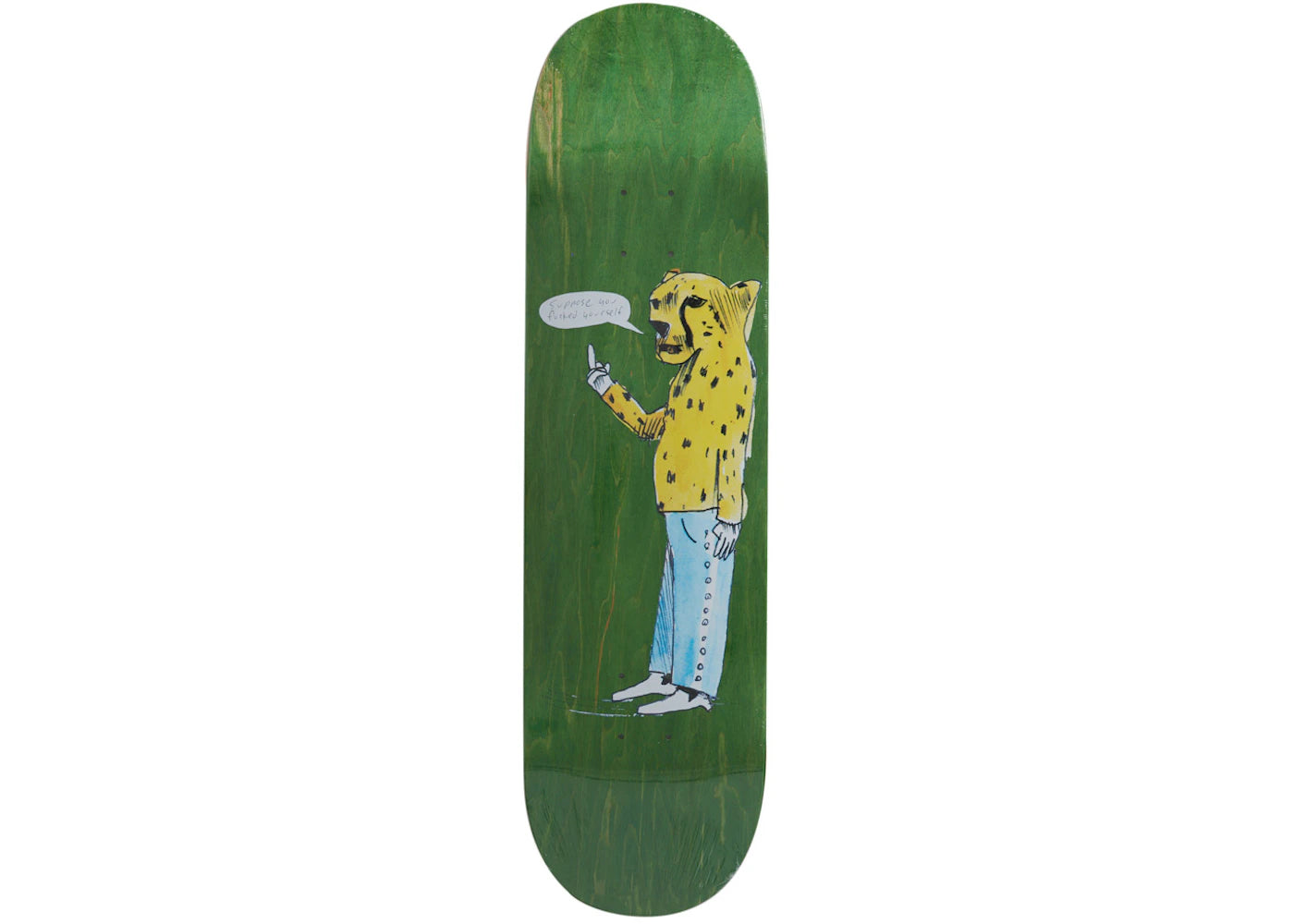 Supreme Neil Blender Cheetah Skateboard Deck Green