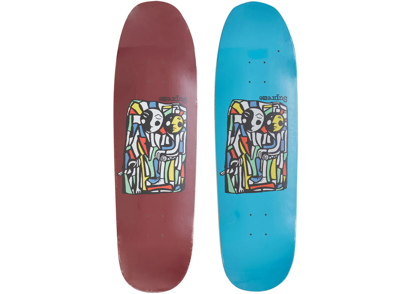 Supreme Neil Blender Mosaic Skateboard Deck Set Multicolor