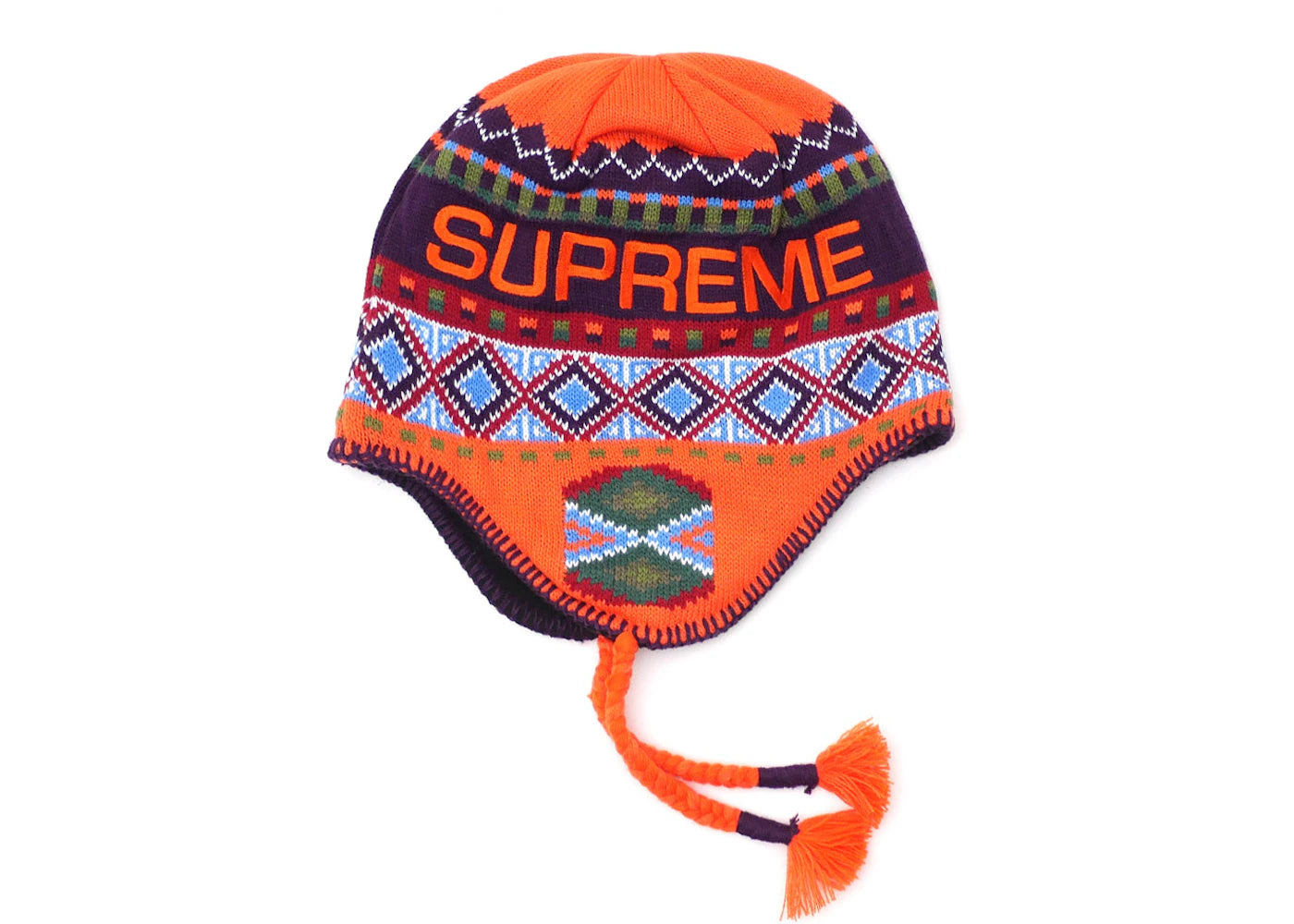 Supreme Nepali Earflap Beanie Orange