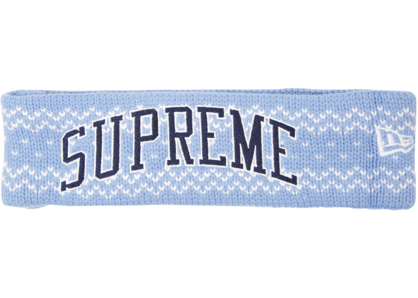Supreme New Era Arc Logo Headband (FW17) Light Blue