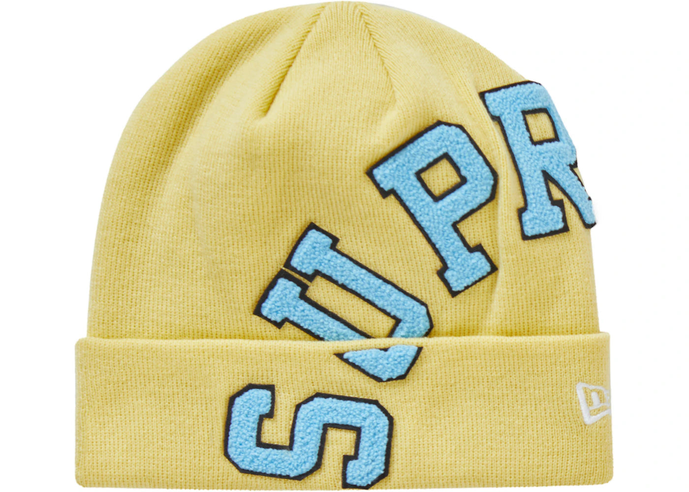 Supreme New Era Big Arc Beanie Light Yellow