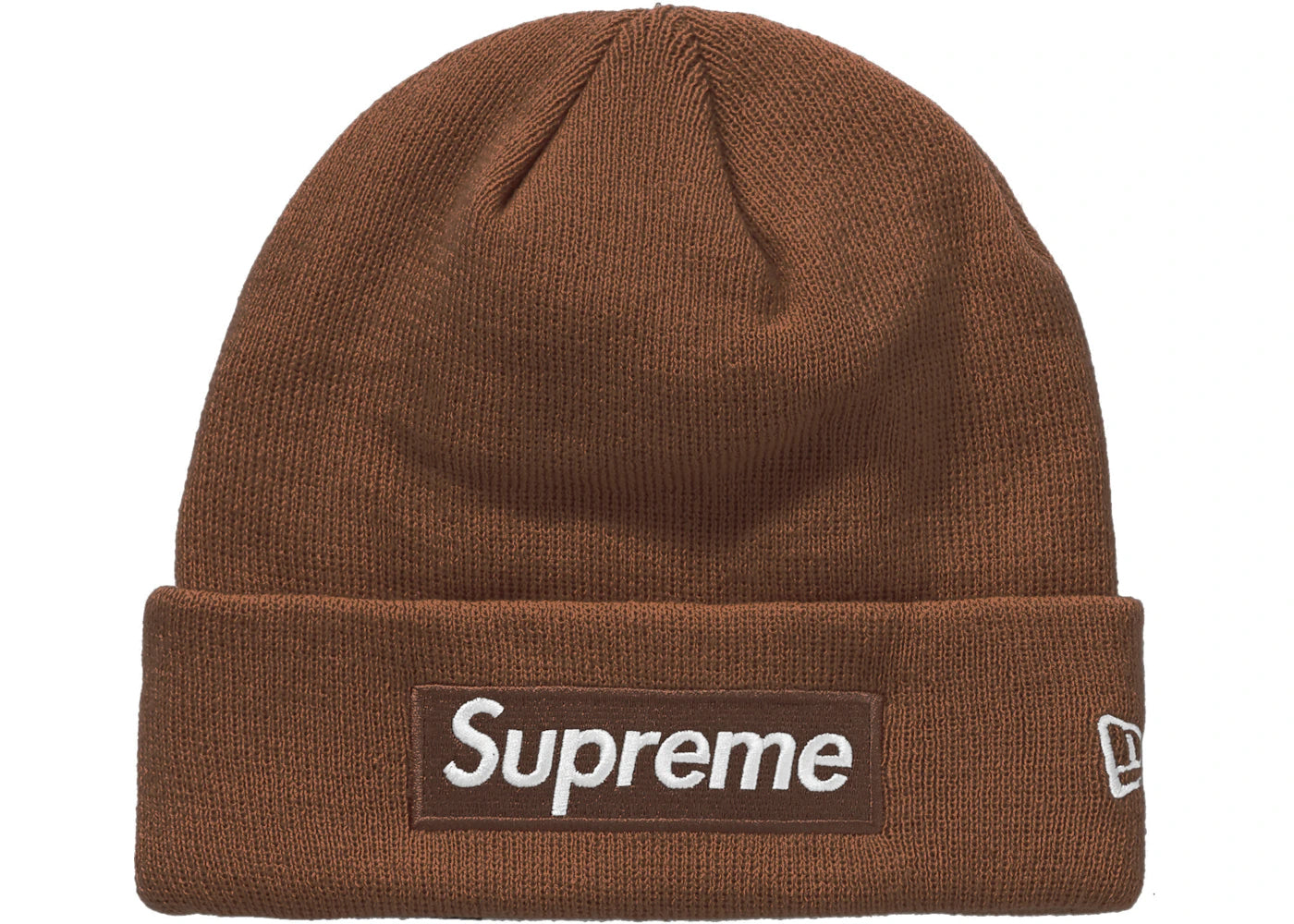 Supreme New Era Box Logo Beanie (FW21) Dark Brown