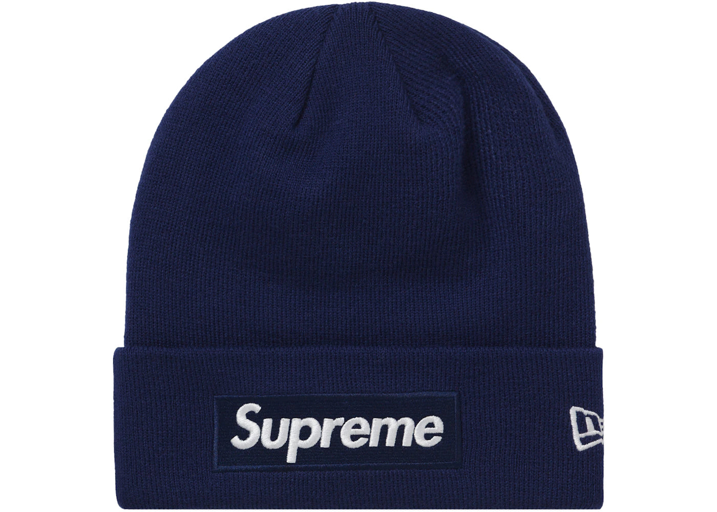 Supreme New Era Box Logo Beanie (FW21) Washed Navy