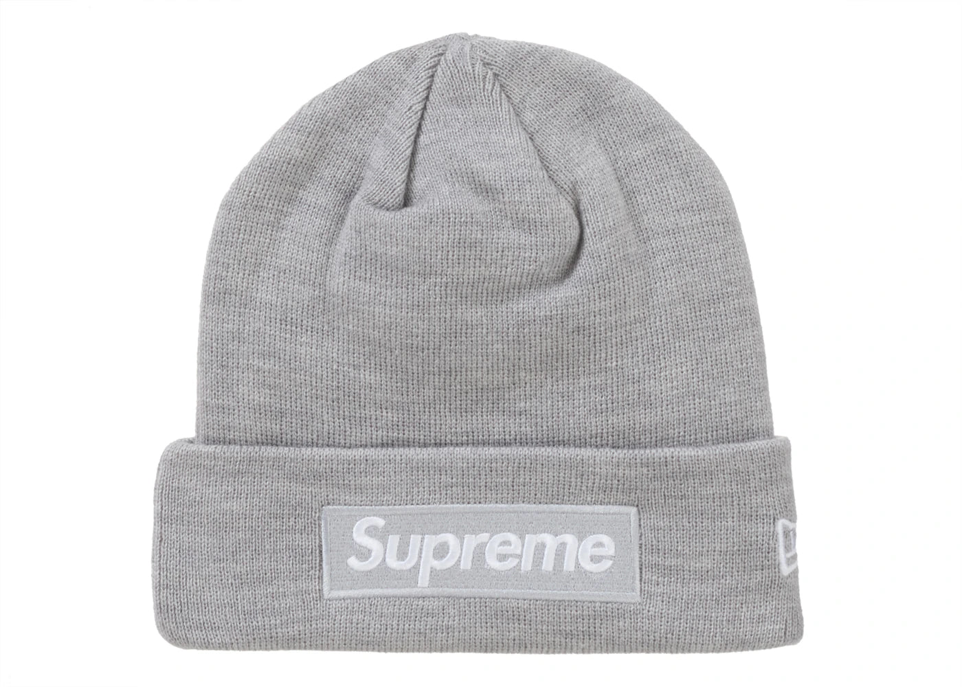 Supreme New Era Box Logo Beanie (FW24) Heather Grey