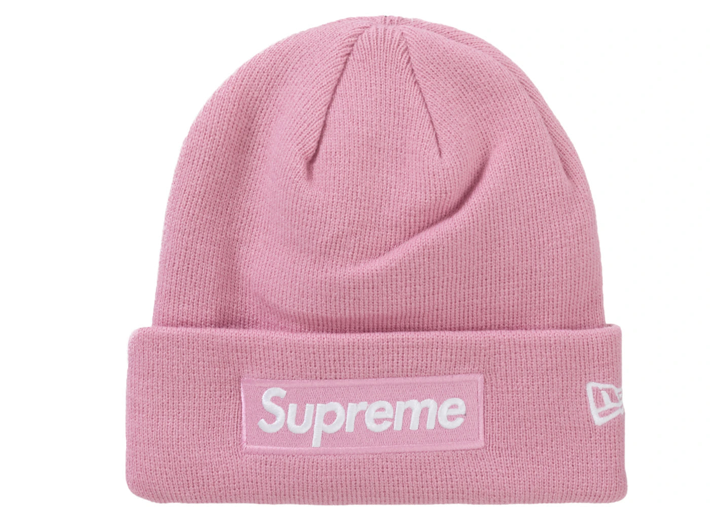 Supreme New Era Box Logo Beanie (FW24) Dusty Pink