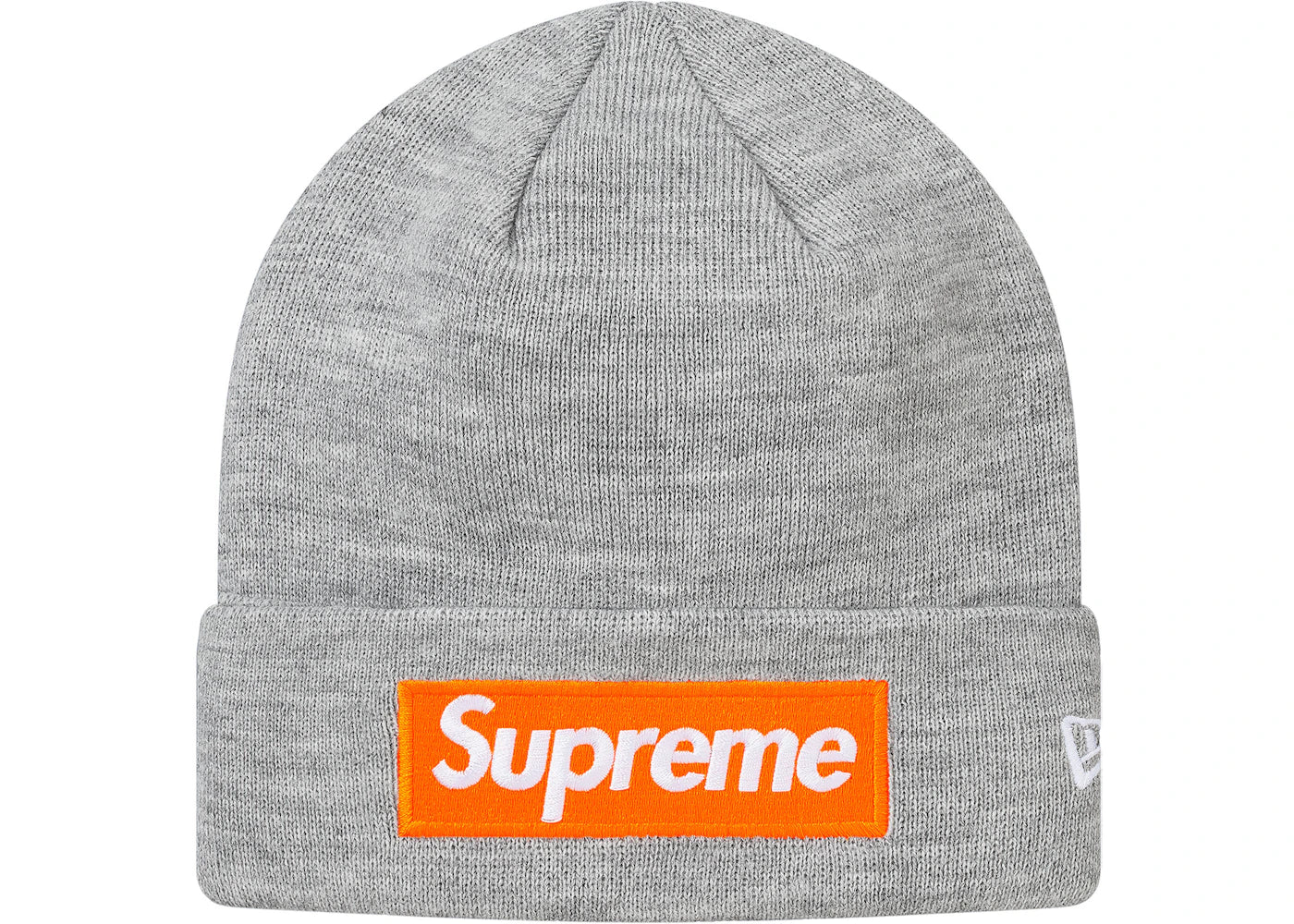 Supreme New Era Box Logo Beanie (FW17) Heather Grey