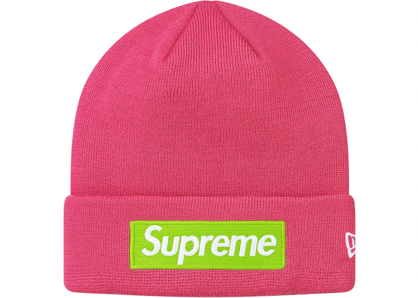 Supreme New Era Box Logo Beanie (FW17) Magenta