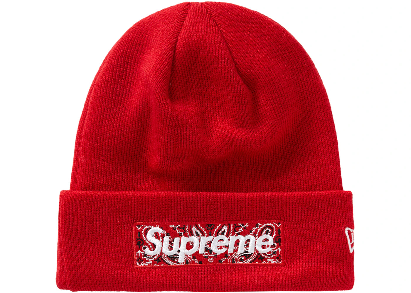 Supreme New Era Box Logo Beanie (FW19) Red