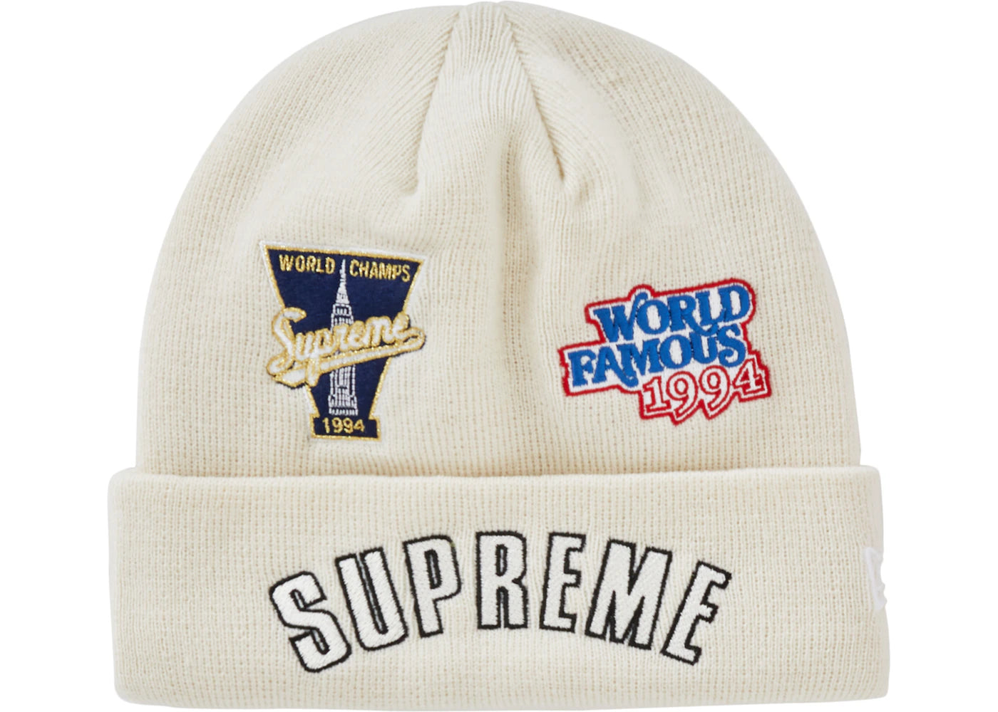 Supreme New Era Championship Beanie Natural