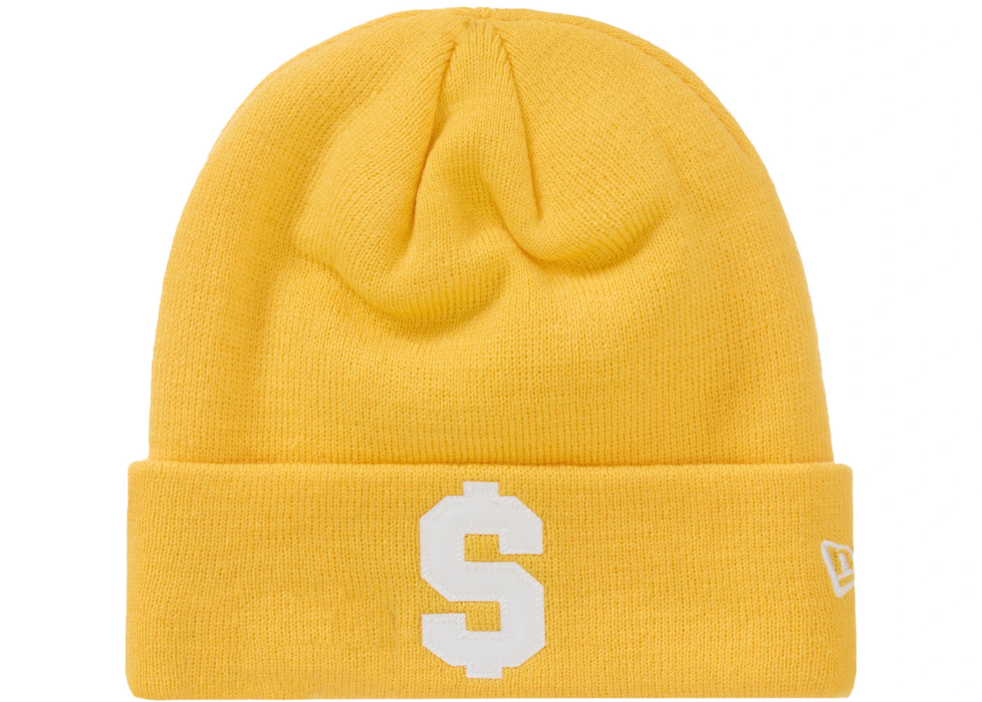 Supreme New Era $ Beanie Gold