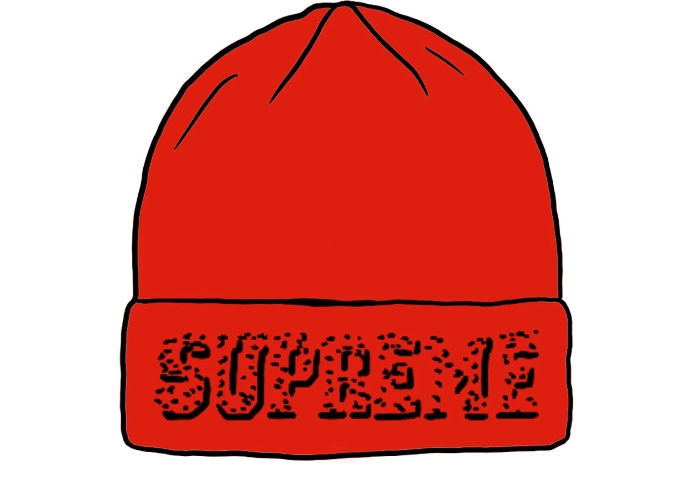 Supreme New Era Gems Beanie Red