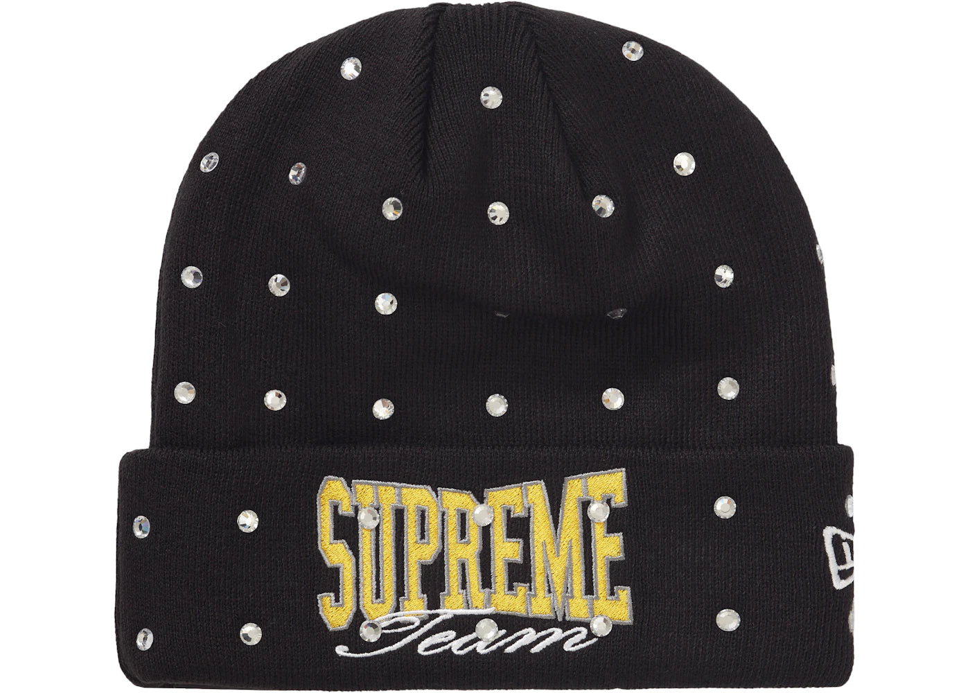 Supreme New Era Rhinestone Beanie Black