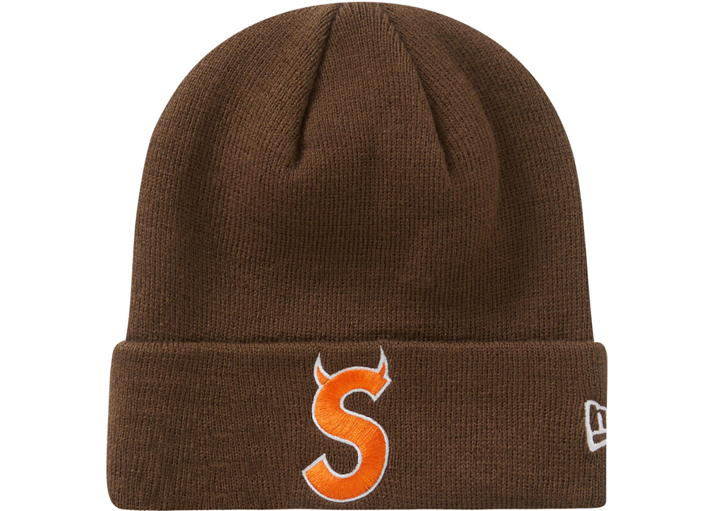 Supreme New Era S Logo Beanie (FW22) Brown