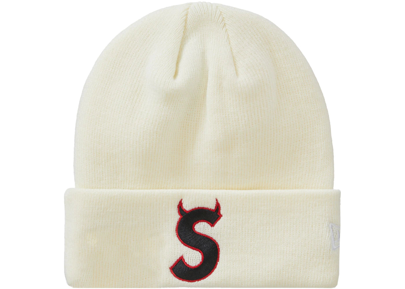 Supreme New Era S Logo Beanie (FW22) Natural