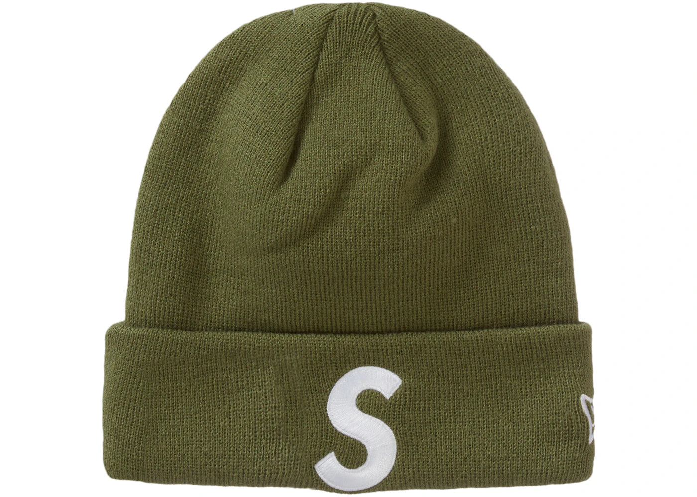 Supreme New Era S Logo Beanie Olive