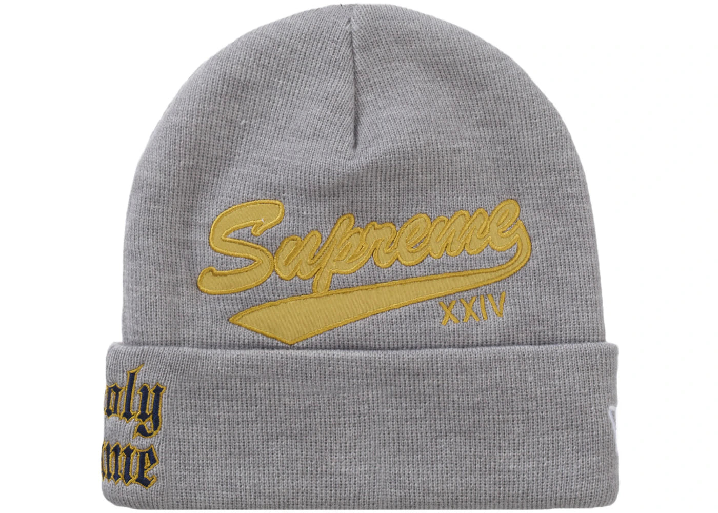 Supreme New Era Salvation Beanie Heather Grey