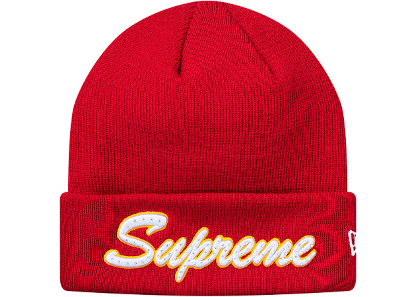 Supreme New Era Script Beanie (FW18) Red